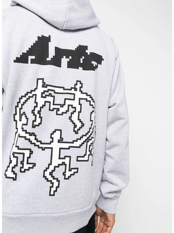 FELPA HOODIE PIXEL DANCERS, GREY, small