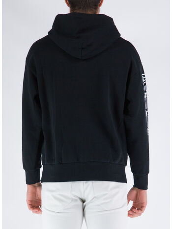 FELPA COLUMN HOODIE, BLK  BLACK, small
