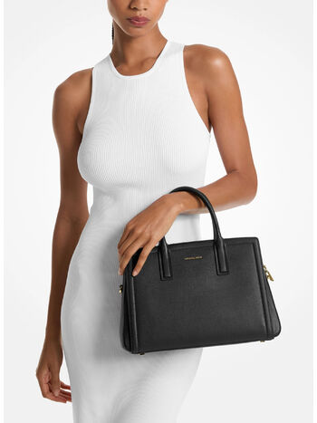 BORSA MEDIUM SATCHEL, 001 BLACK, small