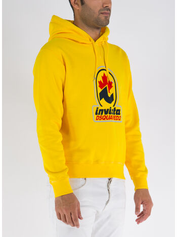 FELPA INVICTA COOL CON CAPPUCCIO, 173 YELLOW, small