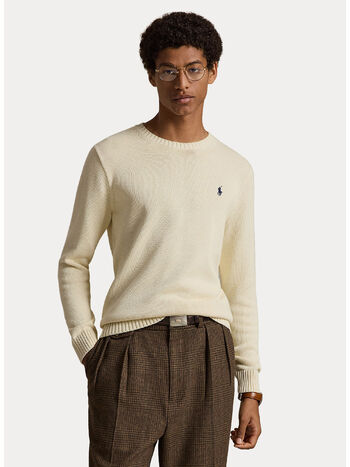 MAGLIONE MANICHE LUNGHE, ANDOVER CREAM, small