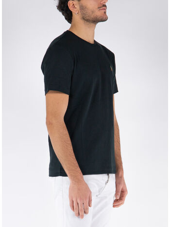 T-SHIRT CON LOGO, POLO BLACK, small