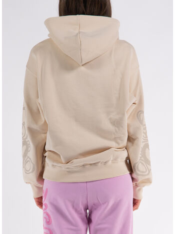 FELPA HOODIE BEAR, CREMA, small