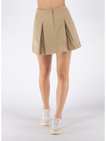 GONNA SERIF LOGO DOUBLE PLEAT, CREAM, small