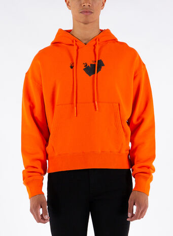 FELPA JUMBO MARKER OVER HOODIE, 2010ORANGE, small