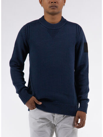MAGLIONE GIROCOLLO, 208 NAVY, small