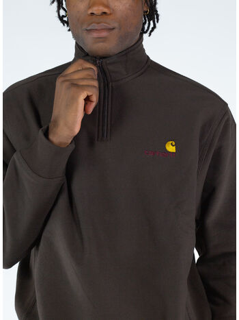 FELPA HALF ZIP AMERICAN SCRIPT, 47XX, small