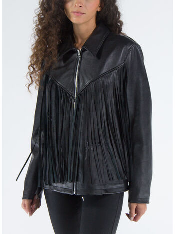 GIACCA FRINGED, 0130 BLACK, small