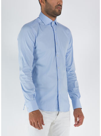 CAMICIA A MANICHE LUNGHE, CELESTE, small