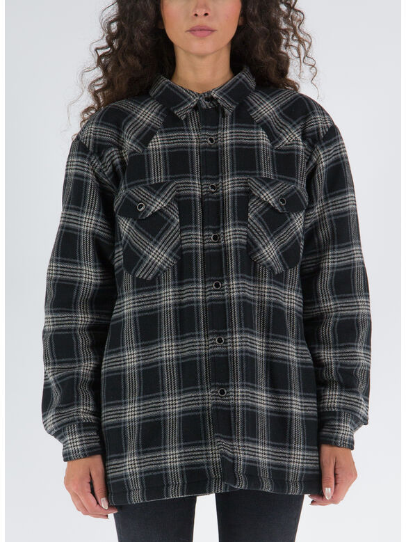 CAMICIA CHECK, 0118 CHECK BLACK, medium