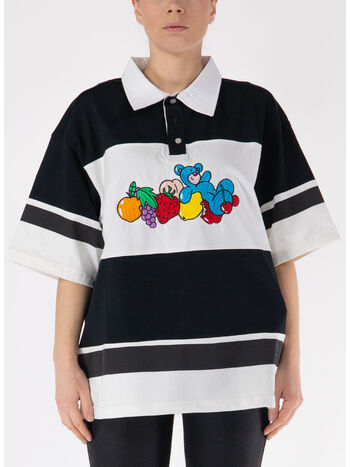 POLO FRUITY BEAR UNISEX, BLACK, small