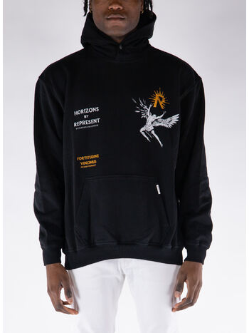 FELPA HOODIE ICARUS, 01 JET BLACK, small