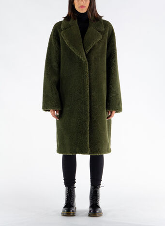 CAPPOTTO CAMILLE COCOON, 57900ARMYGREEN, small