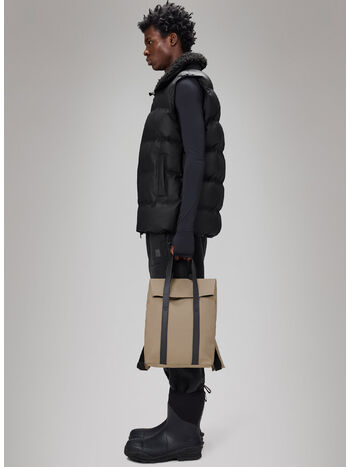 ZAINO MINI 2 WAY TOTE W3 UNISEX, BEIGE, small