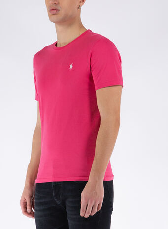 T-SHIRT BASIC CON LOGO, 266HOTPINK, small