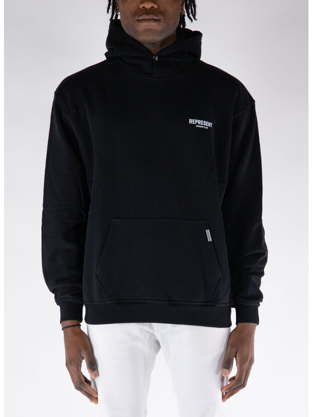 FELPA HOODIE REPRESENT OWNERS CLUB, 01 BLACK, large