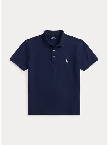 POLO IN PIQU&Eacute; STRETCH CUSTOM, REFINED NAVY/C1730 SMOKE, small