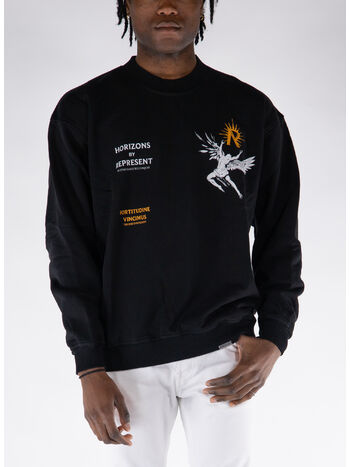 FELPA CREW ICARUS, 01 JET BLACK, small