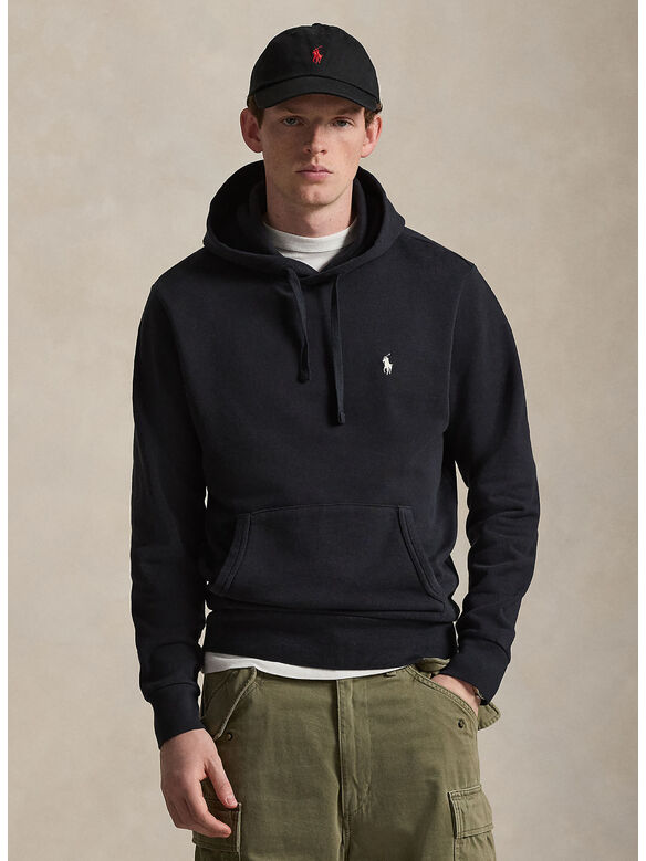 FELPA CON CAPPUCCIO RL HOODIE, POLO BLACK, medium