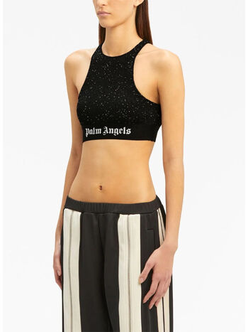 PANTALONE SOIREE KNIT LOGO, 1001 BLACK WHITE, small