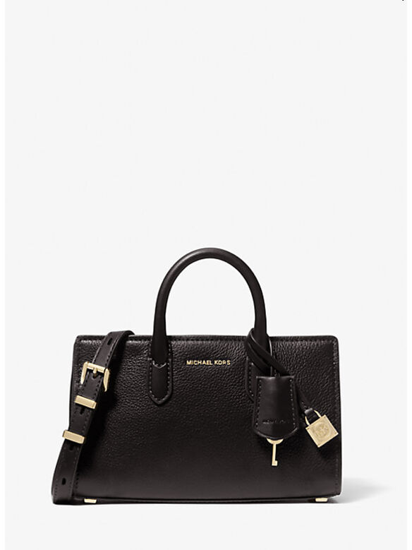 BORSA A MANO SCARLETT MEDIA IN PELLE, 251 CHOCOLATE, medium