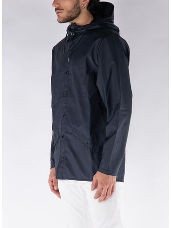 GIACCA IMPERMEABILE CON CAPPUCCIO UNISEX, 47 NAVY, small