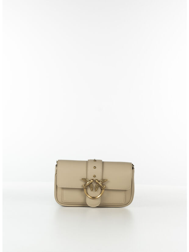 BORSA LOVE ONE POCKET, C50Q BEIGE/GRIGIO FUMO/ANTIQUE GOLD, large