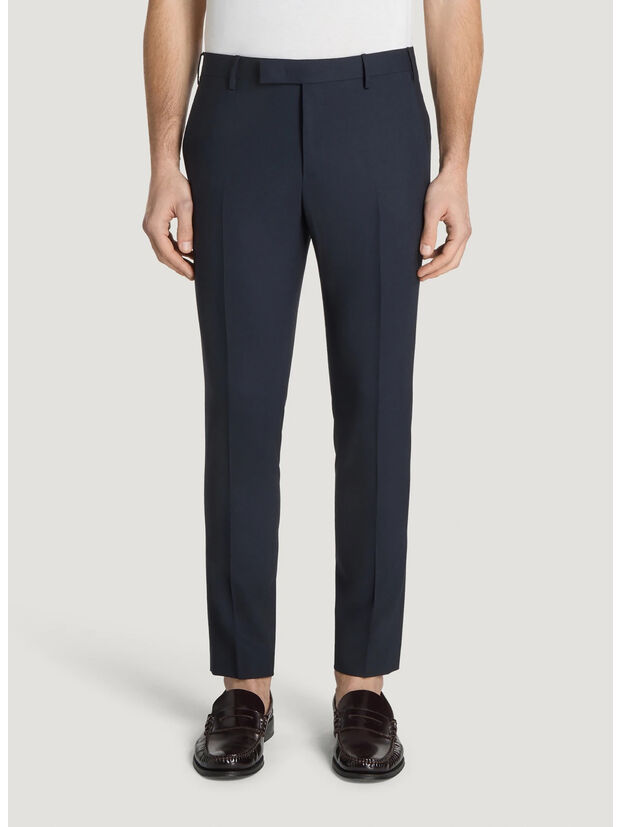 PANTALONE CHINO DIECI CON PINCES, 0370 BLU, large