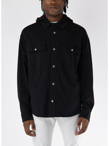 GIACCA CLASSIC LOGO HOODED, 1010 BLACK/BLACK, small
