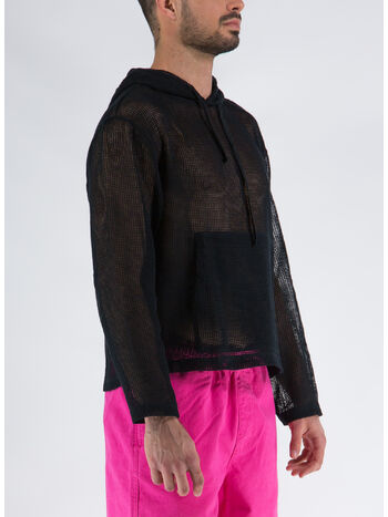 MAGLIONE A RETE, BLAC BLACK, small