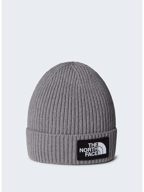 CAPPELLO TNF LOGO BOX CUFFED, DYY1 TNFMEDIUMGRYHTR, medium