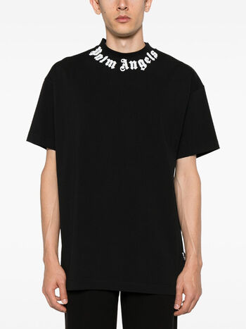 T-SHIRT NECK LOGO, 1003 BLACK/OFF WHITE, small