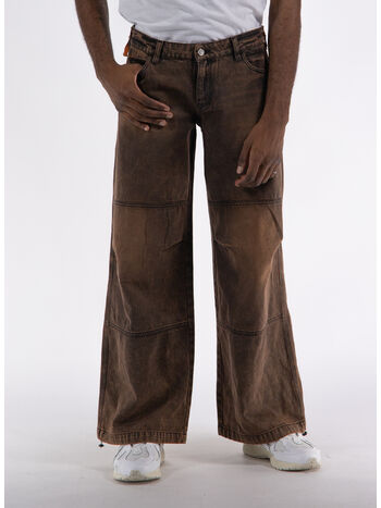 PANTALONE ACID LOW RISE FLARE, ORG ORANGE, small