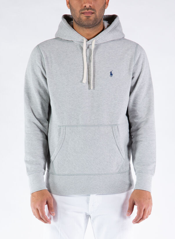 FELPA CON CAPPUCCIO FLEECE, ANDOVERHEATHER, large