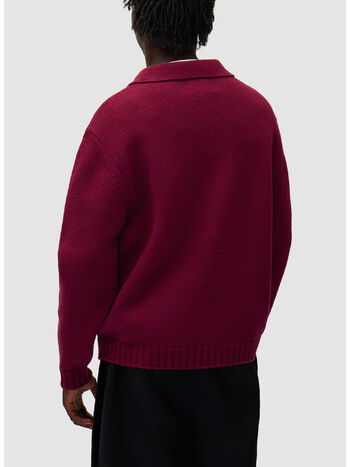 MAGLIONE MEZZA ZIP, 602 BORDEAUX, small
