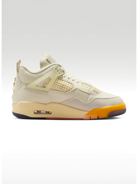 SCARPA AIR JORDAN 4 RETRO UNISEX, 101 COCONUT MILK/MULTI-COLOR, medium