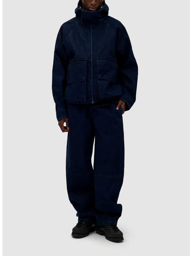 GIACCA DENIM TECH, NAVY, large