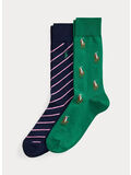 CALZINI POLO 2 PAIA, GREEN NAVY, thumb