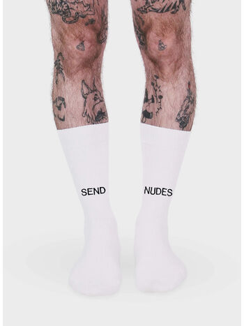 CALZINO SEND NUDES, WHITE, small