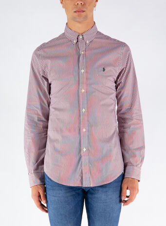CAMICIA POPLIN, 4655BWINEWHITE, small
