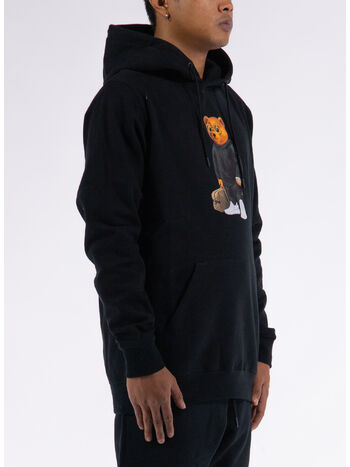 FELPA HOODIE FILOU, 01 BLACK, small