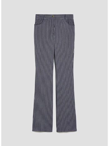 PANTALONE IN JERSEY, 003 GESSATO BLU, small