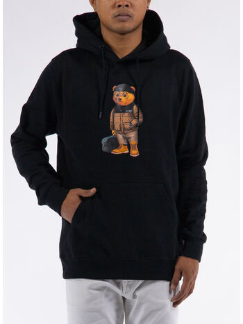 FELPA HOODIE FILOU, 01 BLACK, small