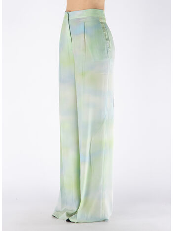 PANTALONE SARTORIALE A VITA ALTA, S5X2 STAMPA FONDO VERDE, small