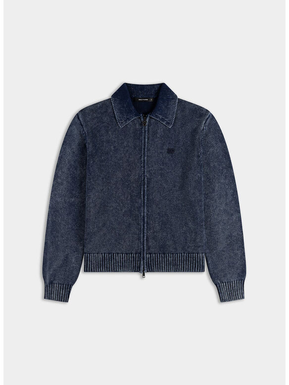 CARDIGAN INDIGO, INDIGO, medium