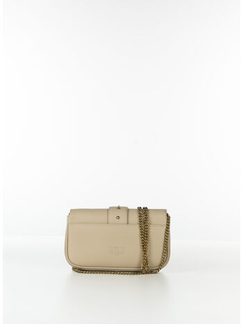 BORSA LOVE ONE POCKET, C50Q BEIGE/GRIGIO FUMO/ANTIQUE GOLD, small