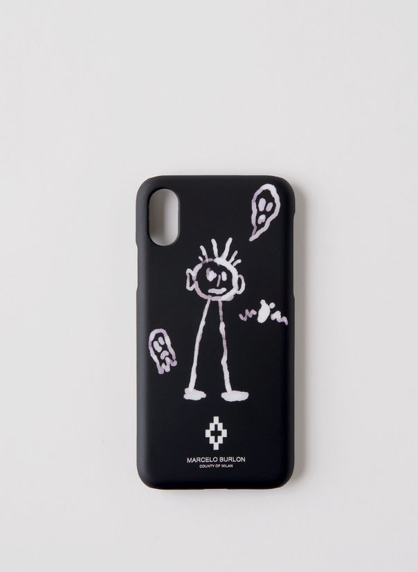 COVER IPHONE KID SKETCH XS, BLACK/WHITE, large