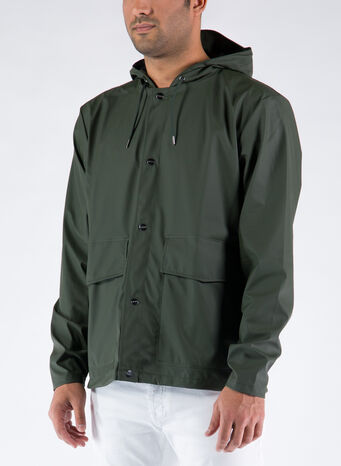 GIUBBOTTO SHORT HOODED, 03GREEN, small