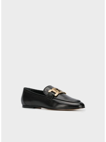 MOCASSINO KATE IN PELLE, B999 NERO, small