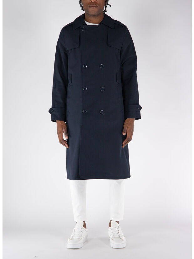 TRENCH FREE GABARDINA, 05 BLU NAVY, large